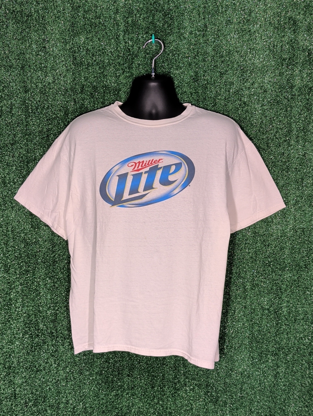 Vintage MILLER LITE brewery Pilsner Milwaukee Beer White T Shirt - XL